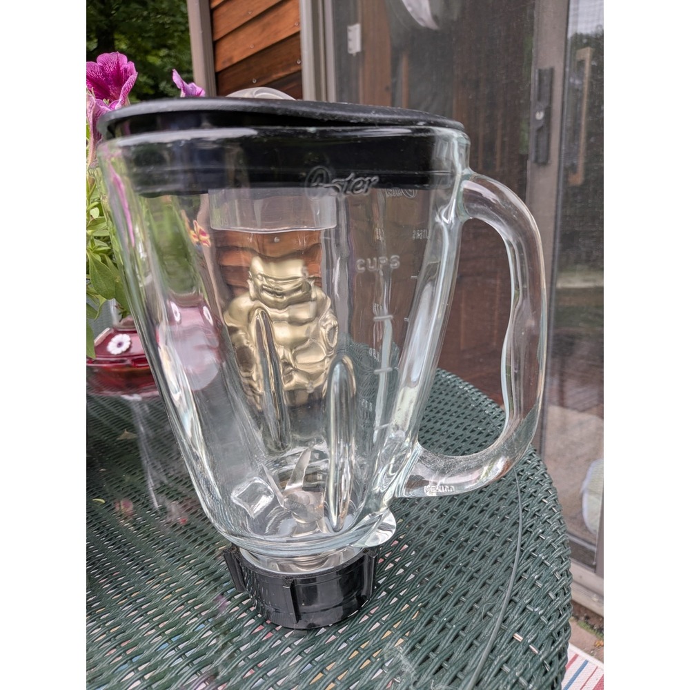 Original Oster Blender 5-Cup Square Top 6-Piece Glass Jar Replacement Set